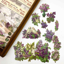 Beautiful Violets Loose Flowers Paper Scrap Pack